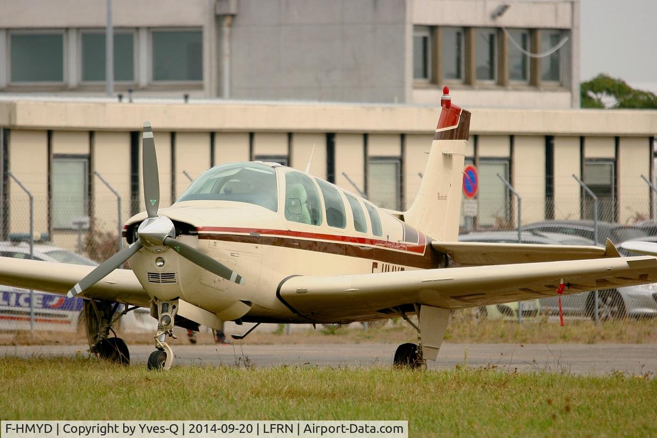 F-HMYD, 1986 Beechcraft A36 Bonanza C/N E-2350, Beech A36 Bonanza, Rennes-St Jacques airport (LFRN-RNS) Air show 2014