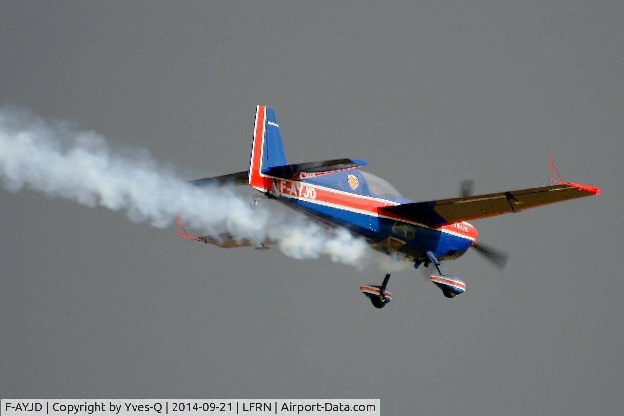 F-AYJD, 1990 Extra EA-260 C/N 02, Extra EA-260, Solo display, Rennes-St Jacques airport (LFRN-RNS) Air show 2014