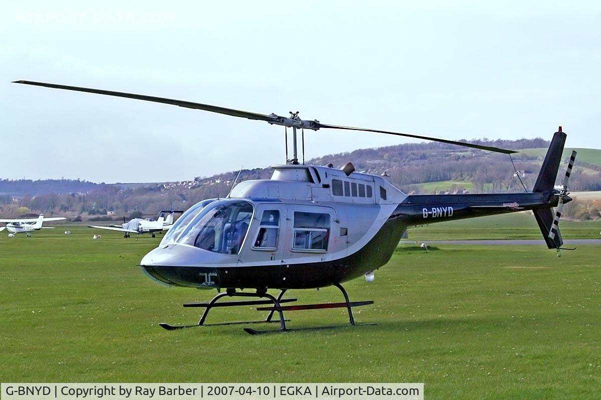 G-BNYD, 1976 Bell 206B JetRanger III C/N 1911, Bell 206B-3 Jet Ranger III [1911] (Fast Heicopters) Shoreham~G 10/04/2007