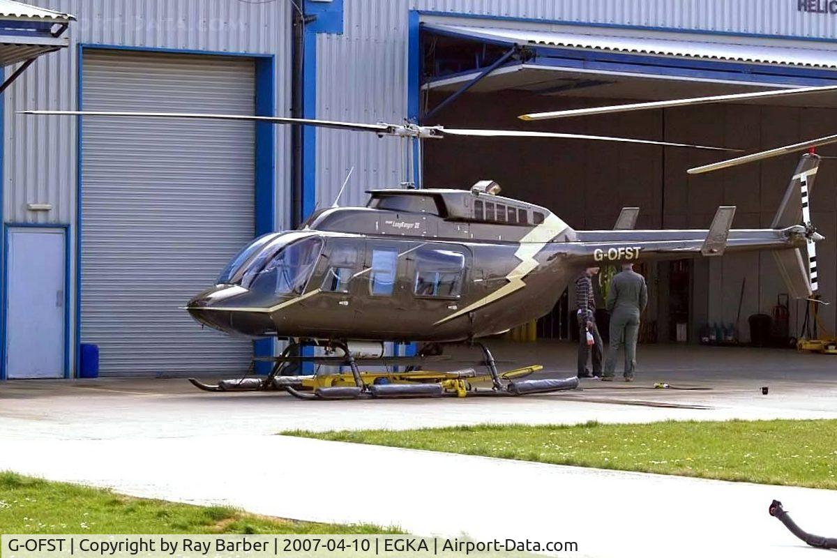 G-OFST, 1989 Bell 206L-3 LongRanger III C/N 51300, Bell 206L-3 Long Ranger III [51300] Shoreham~G 10/04/2007