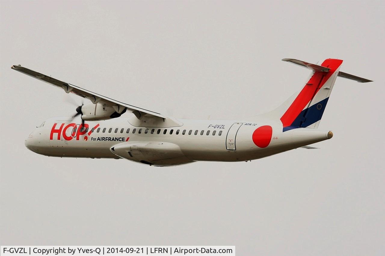 F-GVZL, 1998 ATR 72-212A C/N 553, ATR 72-212A, Take off rwy 28, Rennes-St Jacques  airport (LFRN-RNS)