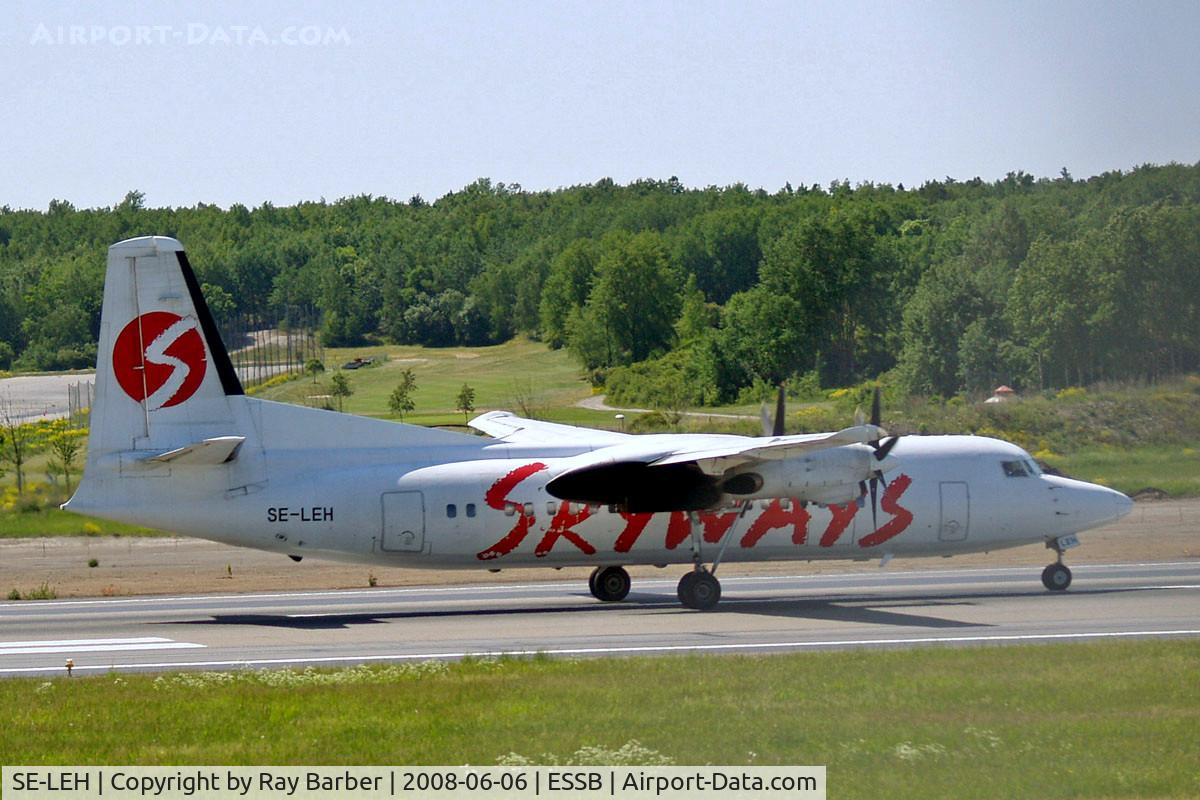 SE-LEH, 1987 Fokker 50 C/N 20108, Fokker F-50 [20108] (Skyways) Stockholm-Bromma~SE 06/06/2008