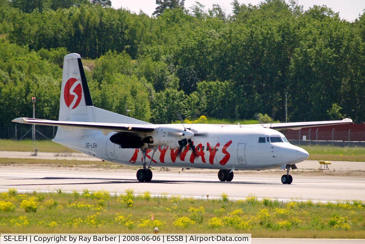SE-LEH, 1987 Fokker 50 C/N 20108, Fokker F-50 [20108] (Skyways) Stockholm-Bromma~SE 06/06/2008