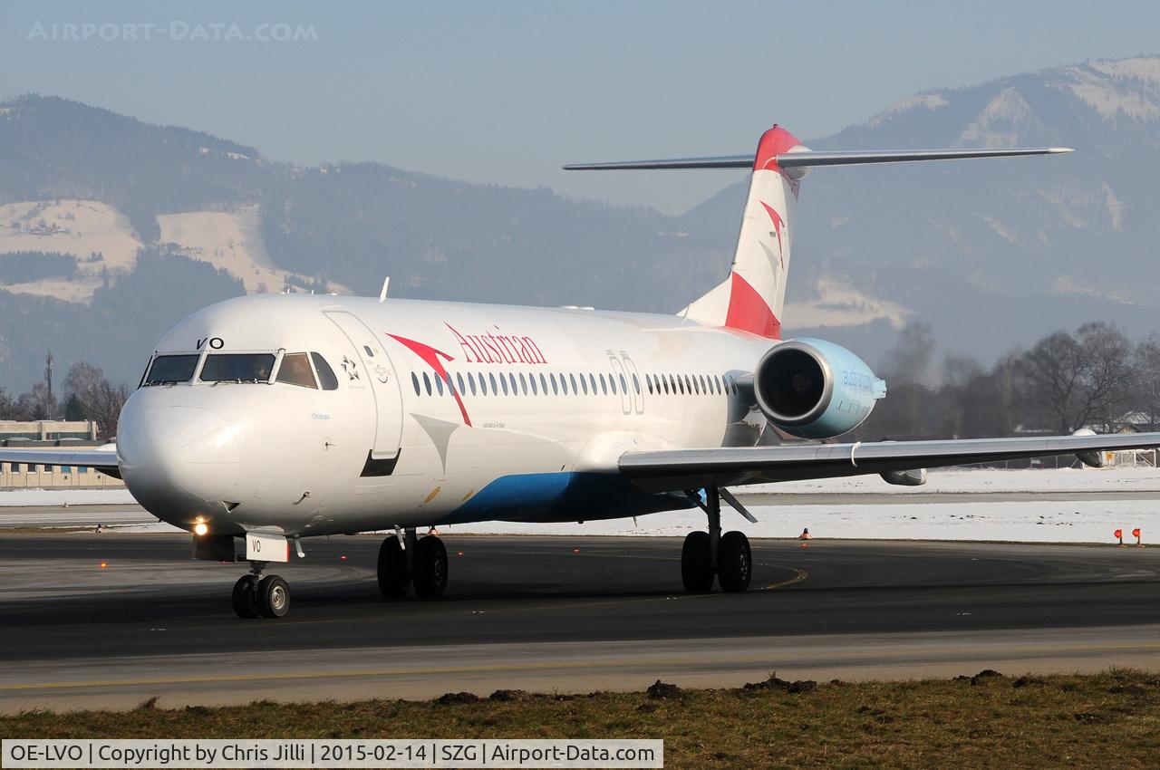 OE-LVO, 1993 Fokker 100 (F-28-0100) C/N 11460, Austrian Airlines