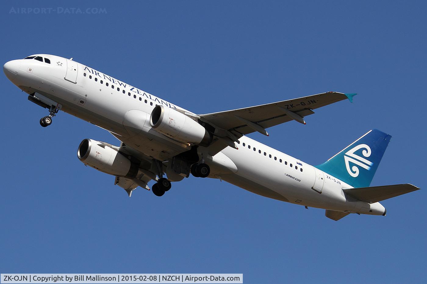 ZK-OJN, 2005 Airbus A320-232 C/N 2594, away from 02