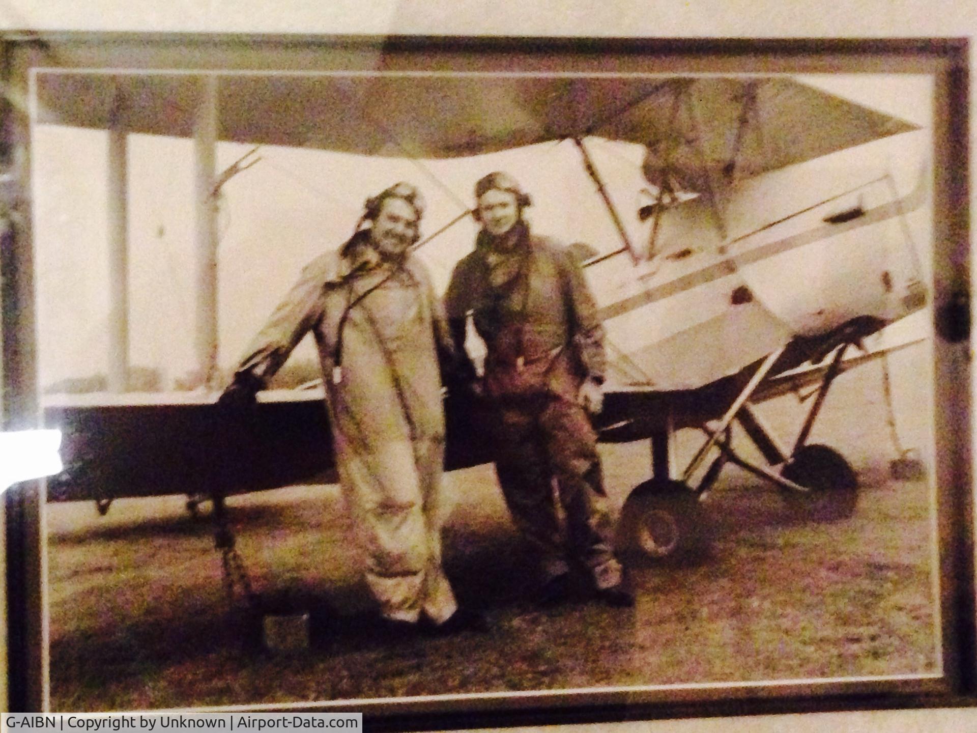 G-AIBN, De Havilland DH-82A Tiger Moth II C/N 84320, This is my Father in Law in Cambridge 1953