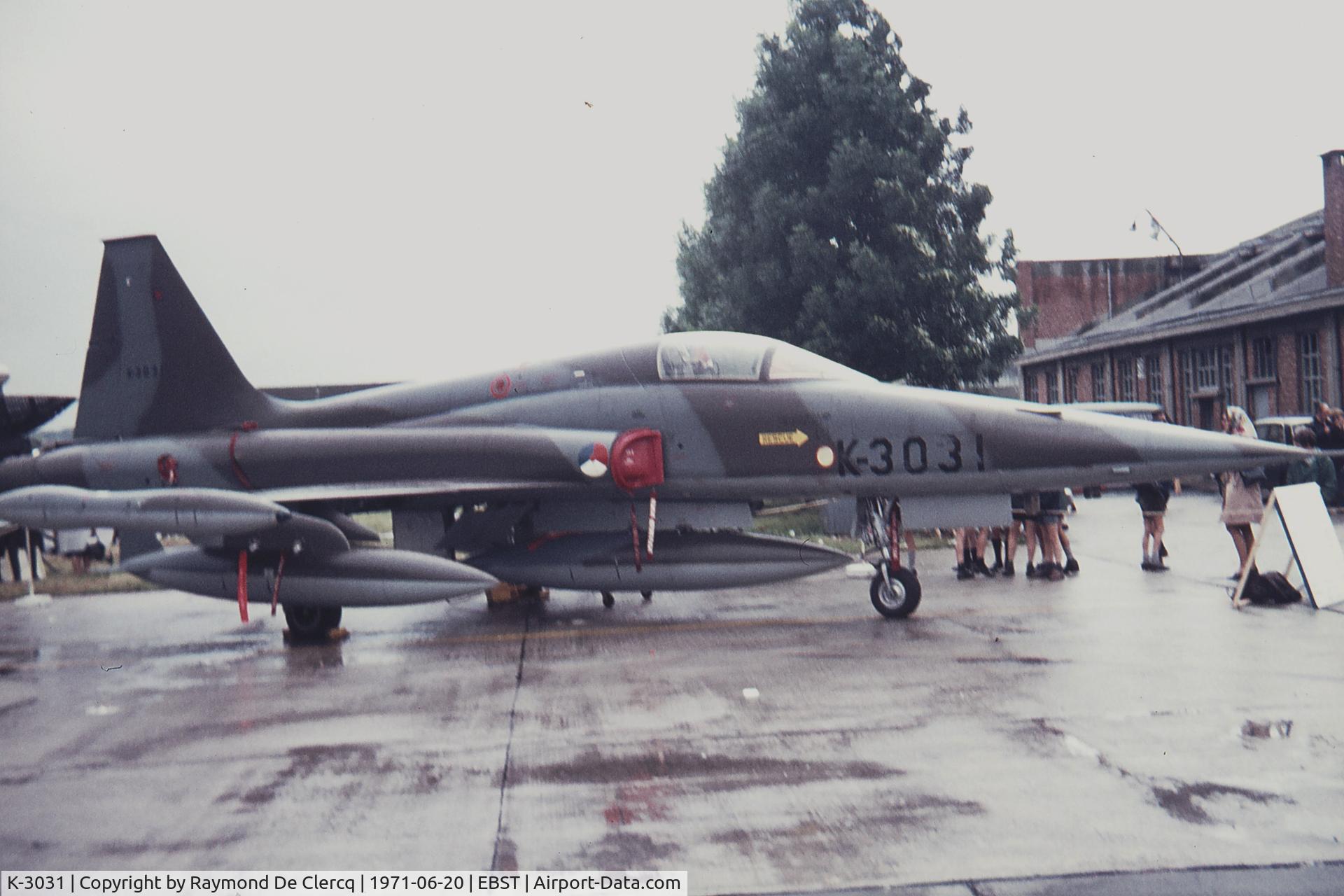 K-3031, 1970 Canadair NF-5A Freedom Fighter C/N 3031, BAF Brustem airshow 1971.