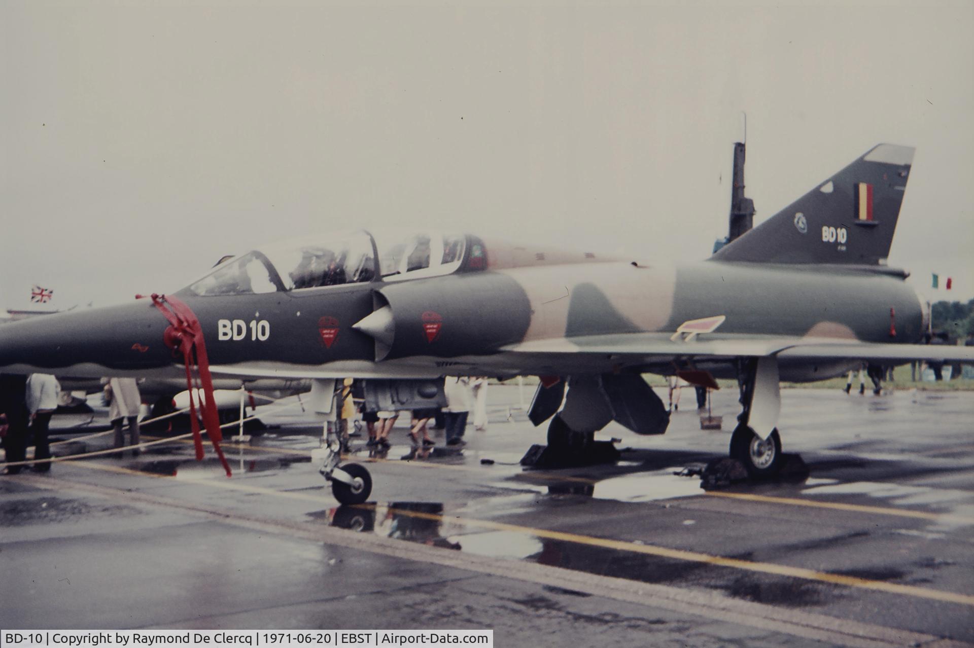 BD-10, 1971 Dassault Mirage 5BD C/N 210, BAF Brustem airshow 1971.
