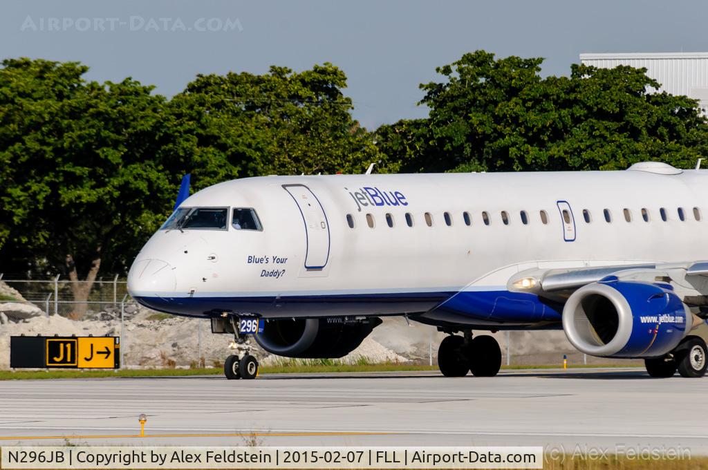 N296JB, Embraer ERJ-190-100 IGW 190AR C/N 19000219, Ft. Lauderdale