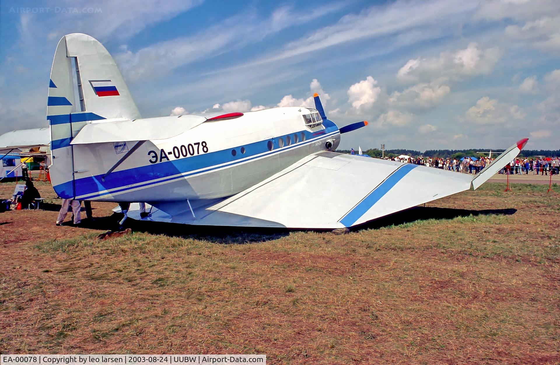 EA-00078, 1981 PZL-Mielec AN-2E C/N 1G192-10, Zhukovsky Moscow 24.8.03