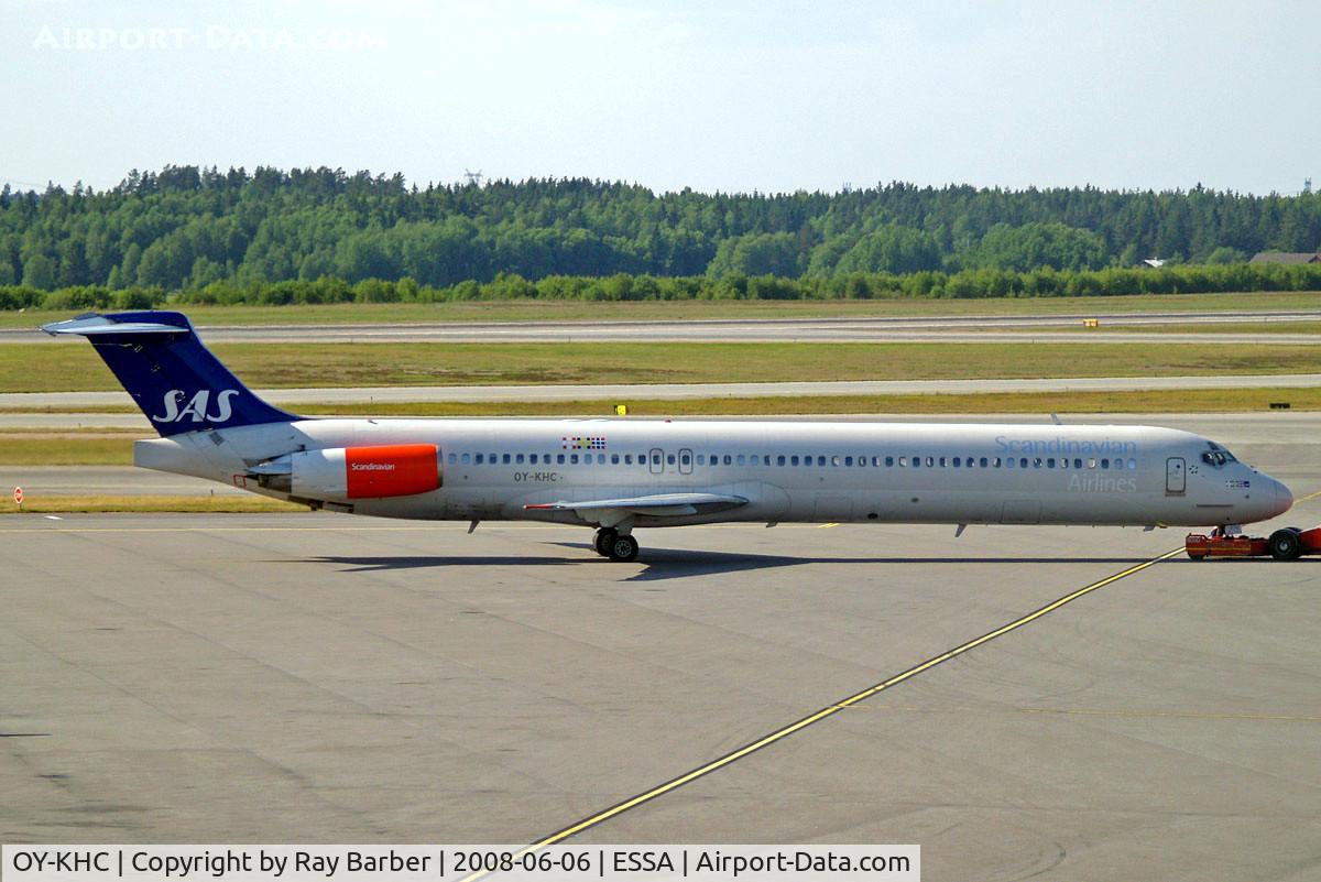 OY-KHC, 1986 McDonnell Douglas MD-82 (DC-9-82) C/N 49436, McDonnell Douglas DC-9-82 [49434] (SAS Scandinavian Airlines) Stockholm-Arlanda~SE 06/06/2008