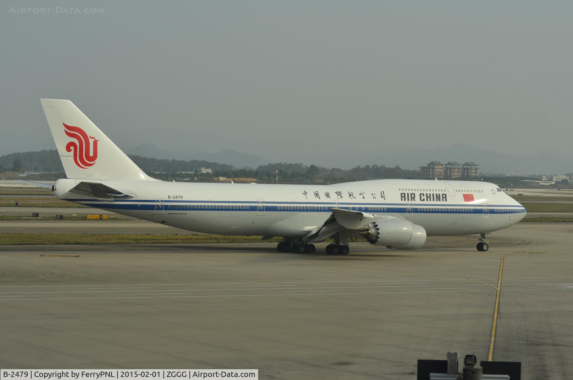 B-2479, 2014 Boeing 747-89L C/N 41193, Air China B748 taxiing to the runway.