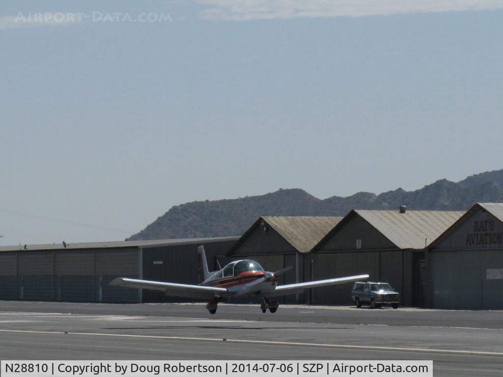 N28810, 1978 Grumman American AA-5B Tiger C/N AA5B0834, 1978 Grumman American AA-5B TIGER, Lycoming O&VO-360 180 Hp, landing Rwy 22
