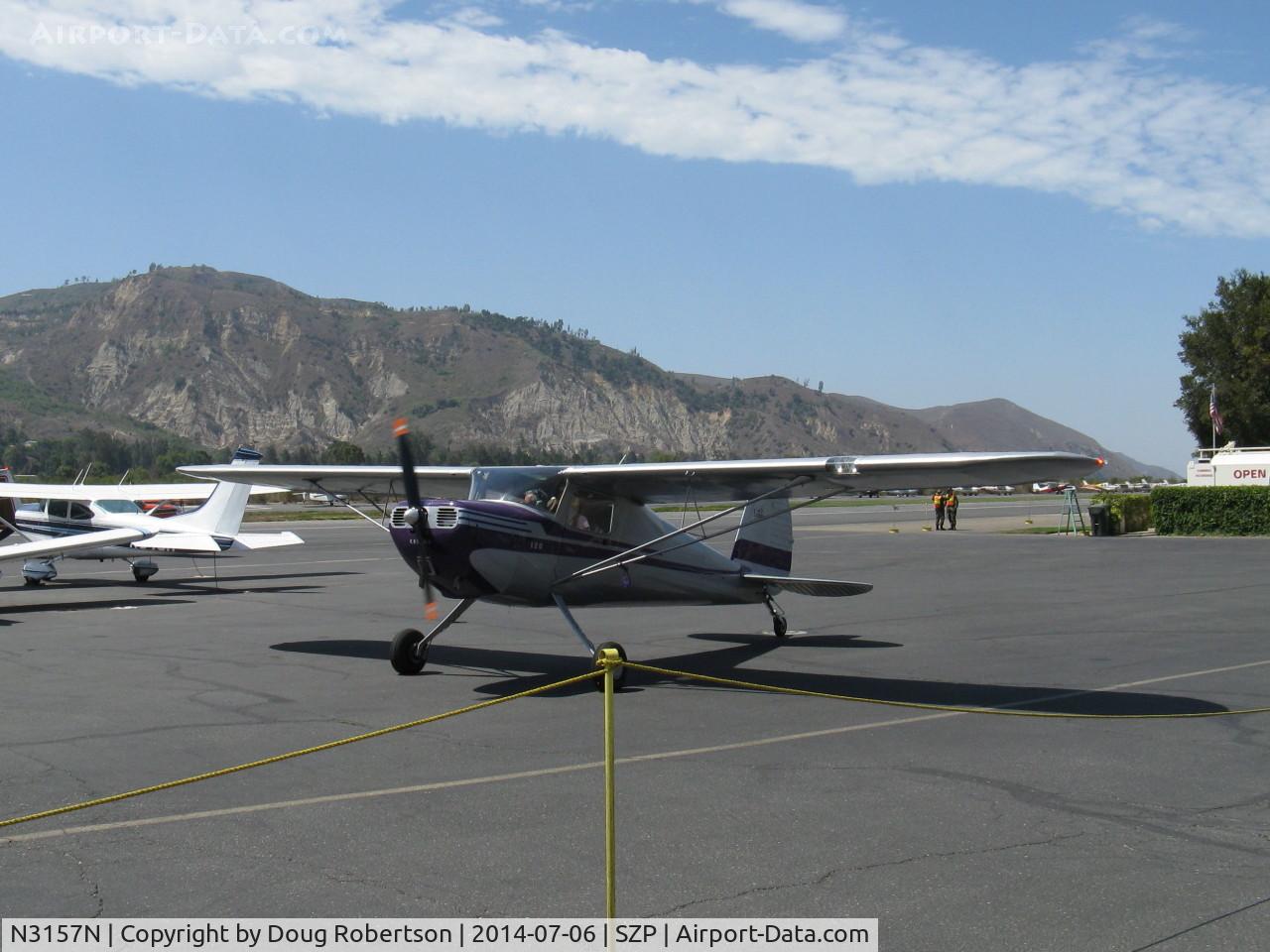 N3157N, 1947 Cessna 120 C/N 13415, 1947 Cessna 120, Continental C85-12 85 Hp, lady owned, flown, painted, taxi