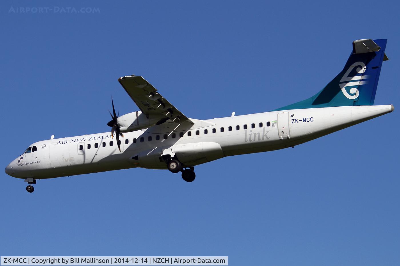 ZK-MCC, 2004 ATR 72-212A C/N 714, finals to 02