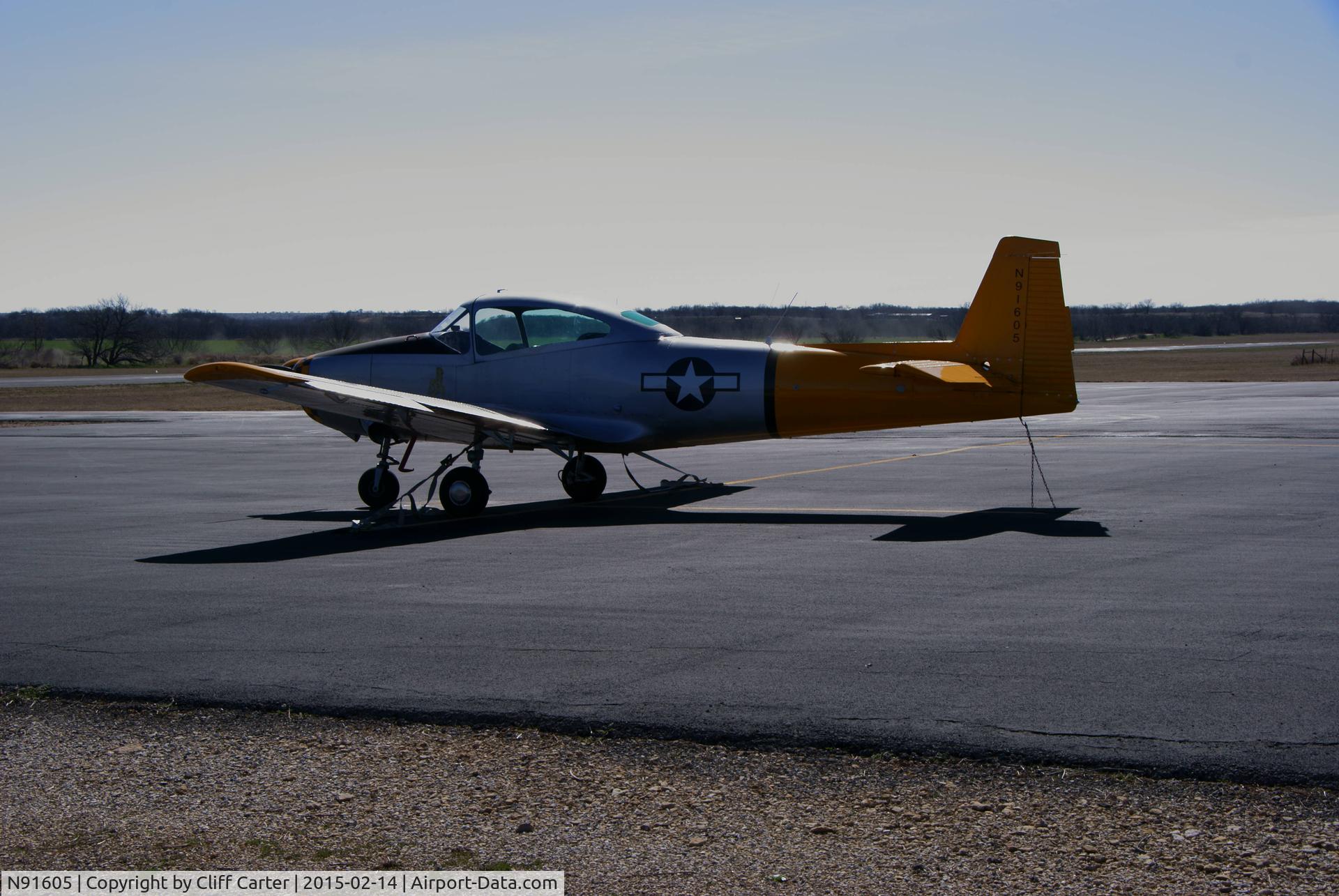 N91605, 1946 North American Navion (NA-145) C/N NAV-4-146, Throckmorton, Texas municipal airport