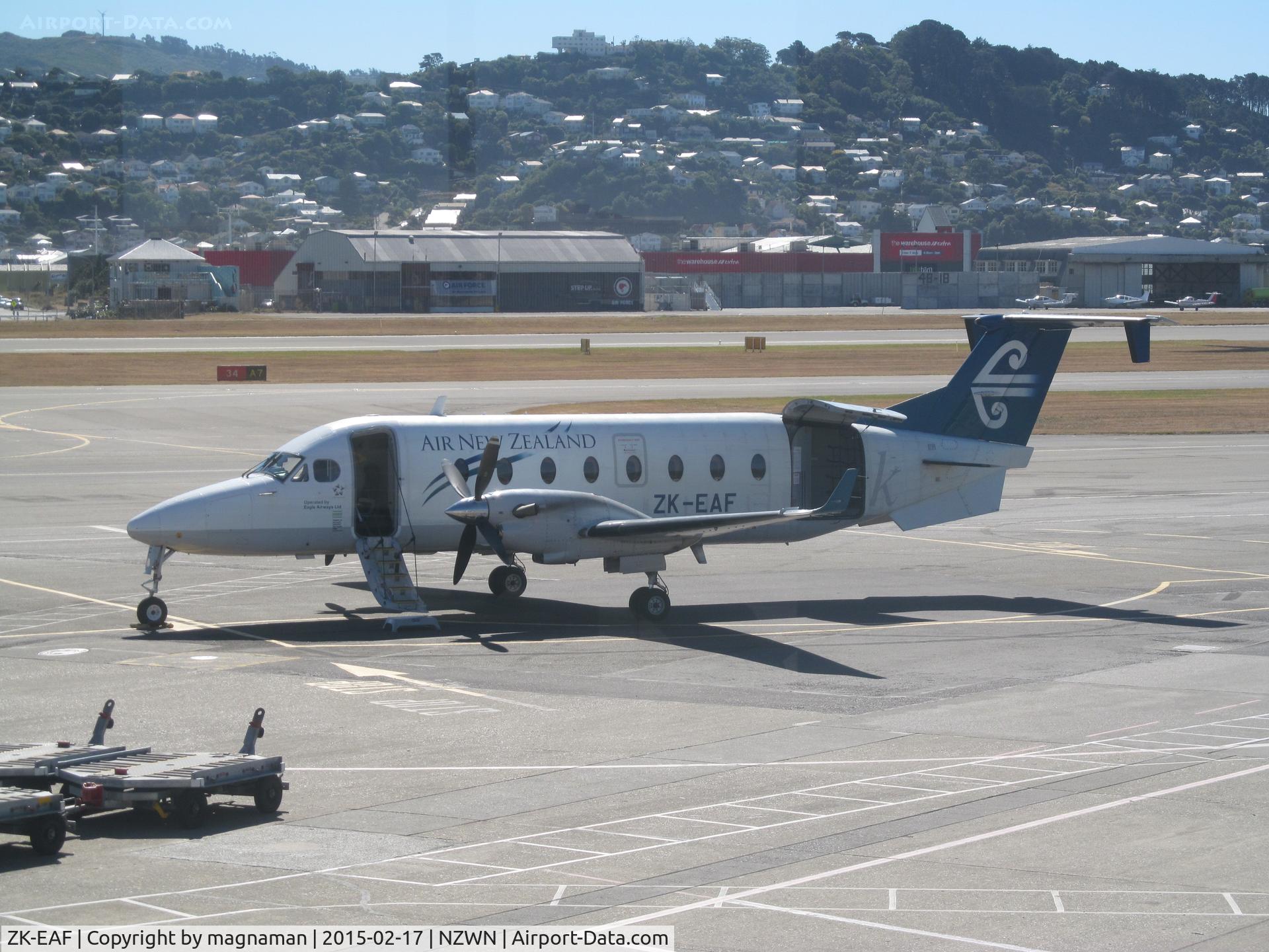 ZK-EAF, 2001 Raytheon 1900D C/N UE-429, on ramp at capital airport