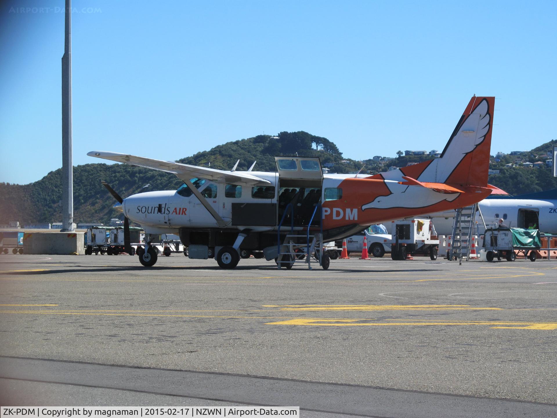 ZK-PDM, Cessna 208 Caravan 1 C/N 20800240, ready for another hop over cook straight