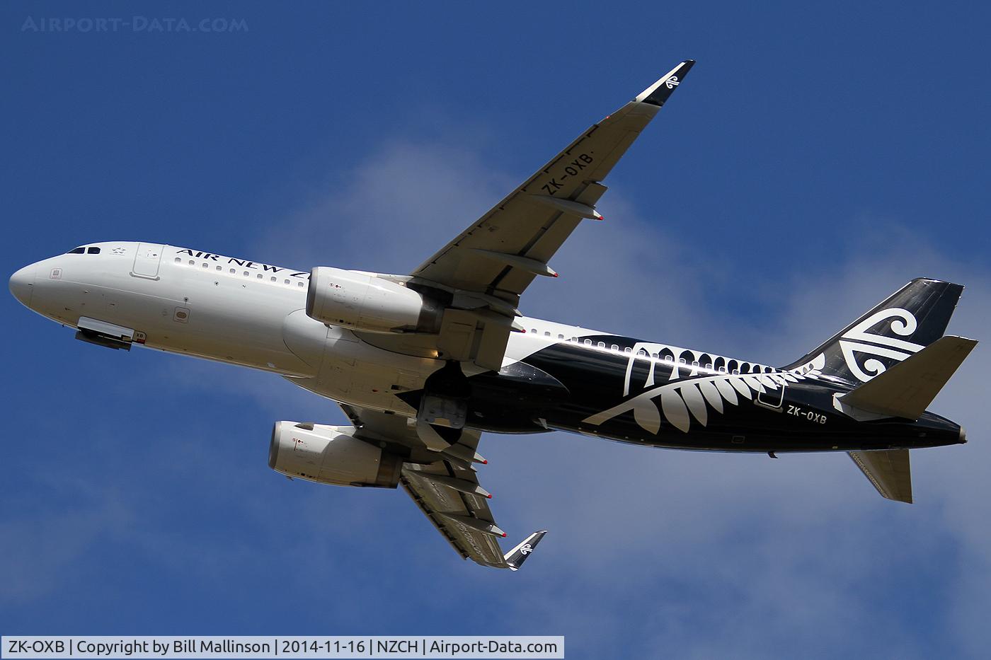 ZK-OXB, 2013 Airbus A320-232 C/N 5682, away from 02