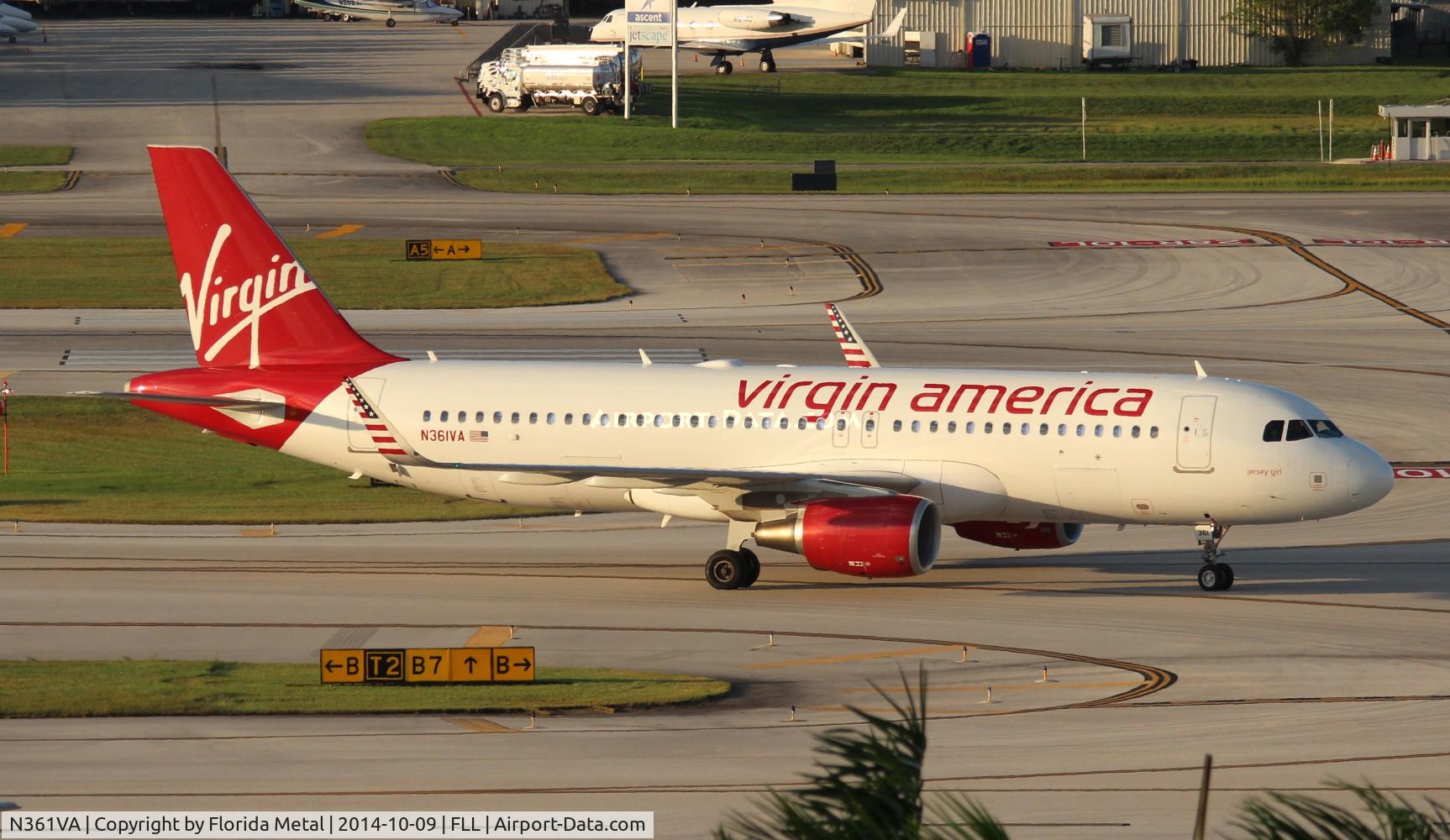 N361VA, 2013 Airbus A320-214 C/N 5515, Virgin America A320