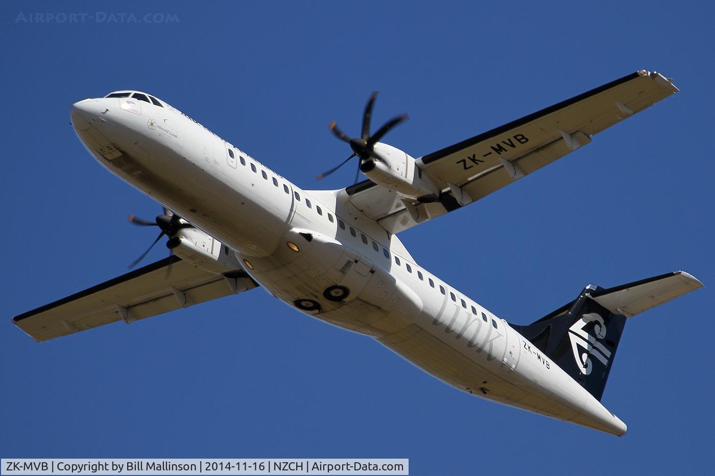 ZK-MVB, 2012 ATR 72-212A C/N 1065, away from 02
