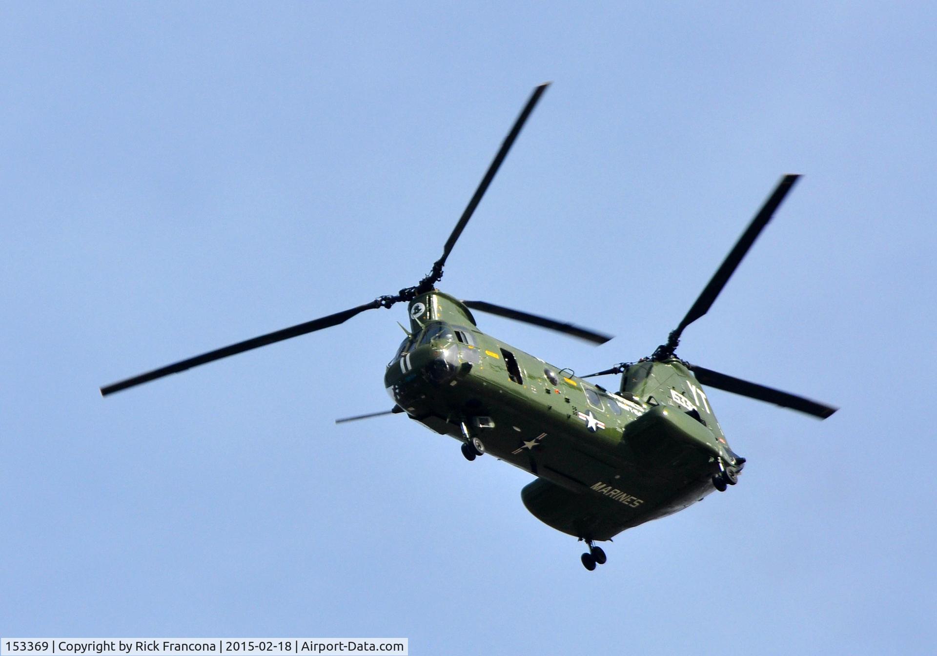 153369, Boeing Vertol CH-46E Sea Knight C/N 2265, Seen over La Quinta, California - February 18, 2015