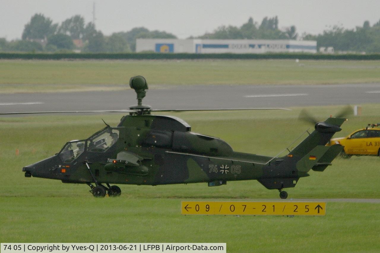 74 05, Eurocopter EC-665 Tiger UHT C/N 1005, German Army Eurocopter EC-665 Tiger UHT, Holding point, Paris-Le Bourget (LFPB-LBG) Air Show 2013