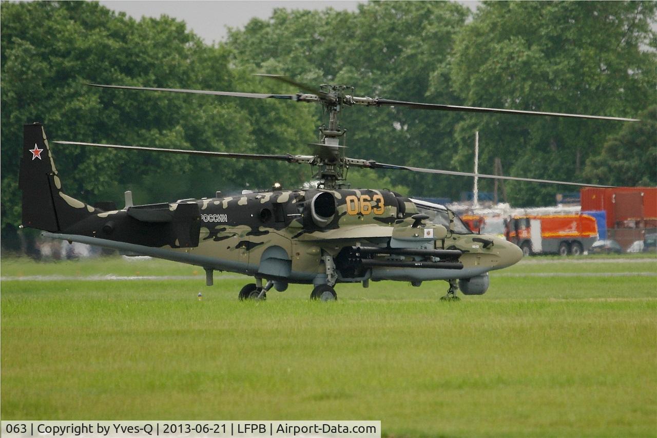 063, Kamov Ka-52 Alligator C/N 3538264800003, Kamov Ka-52 Alligator, Holding point, Paris-Le Bourget (LFPB-LBG) Air Show 2013