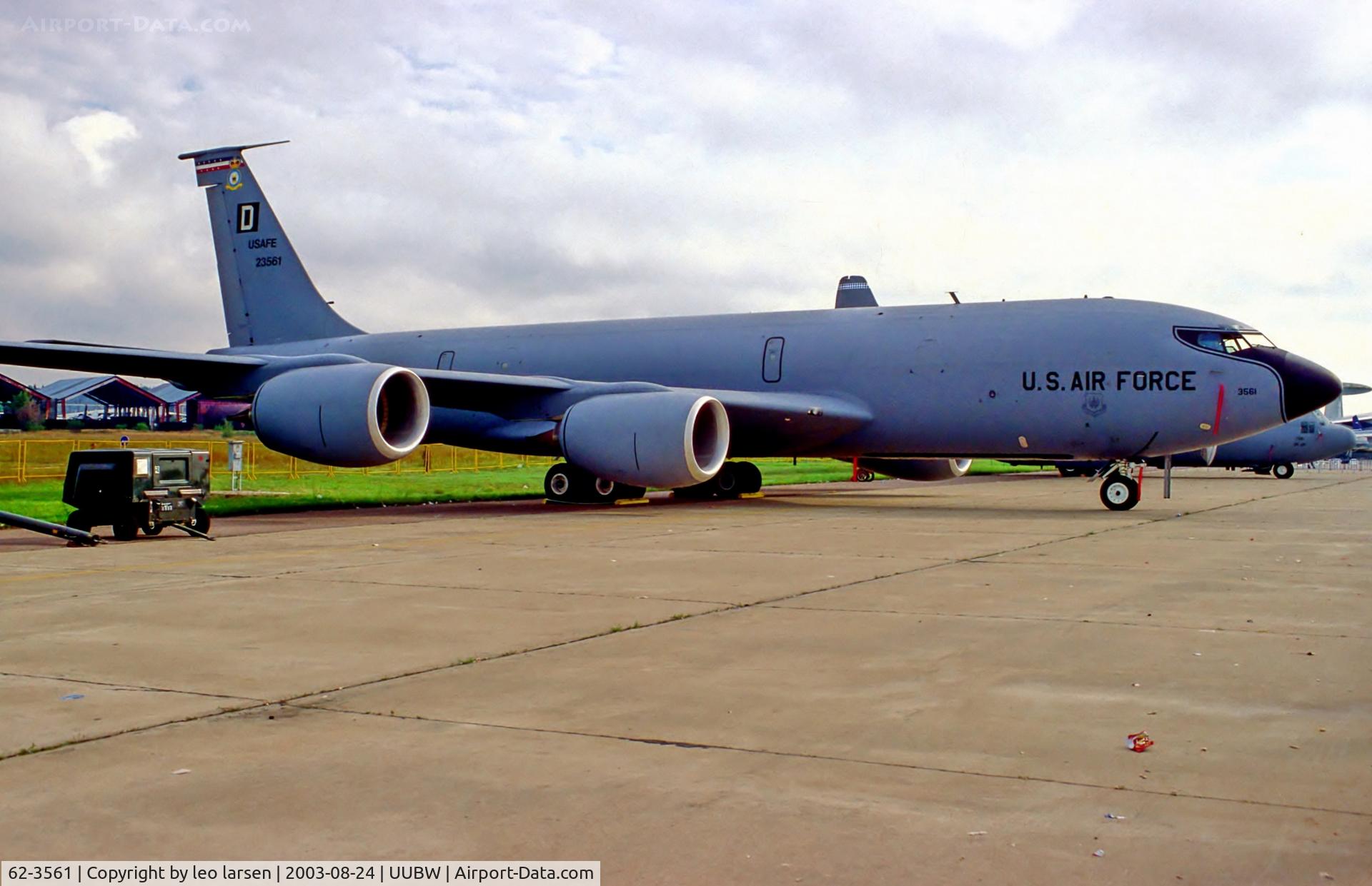 62-3561, 1963 Boeing KC-135E-BN Stratotanker C/N 18544, Zhukovsky Moscow 24.8.03