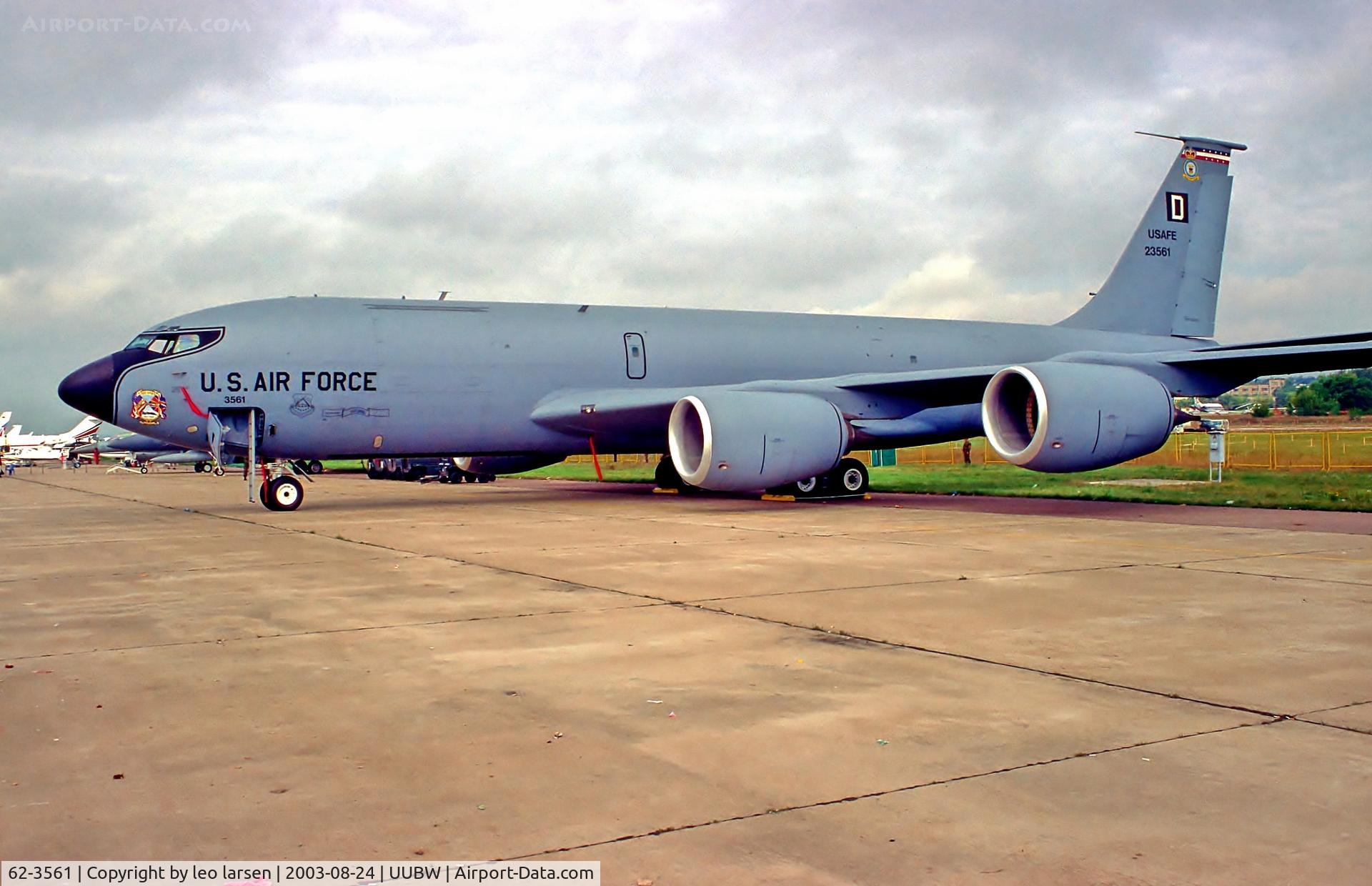 62-3561, 1963 Boeing KC-135E-BN Stratotanker C/N 18544, Zhukovsky Moscow 24.8.03