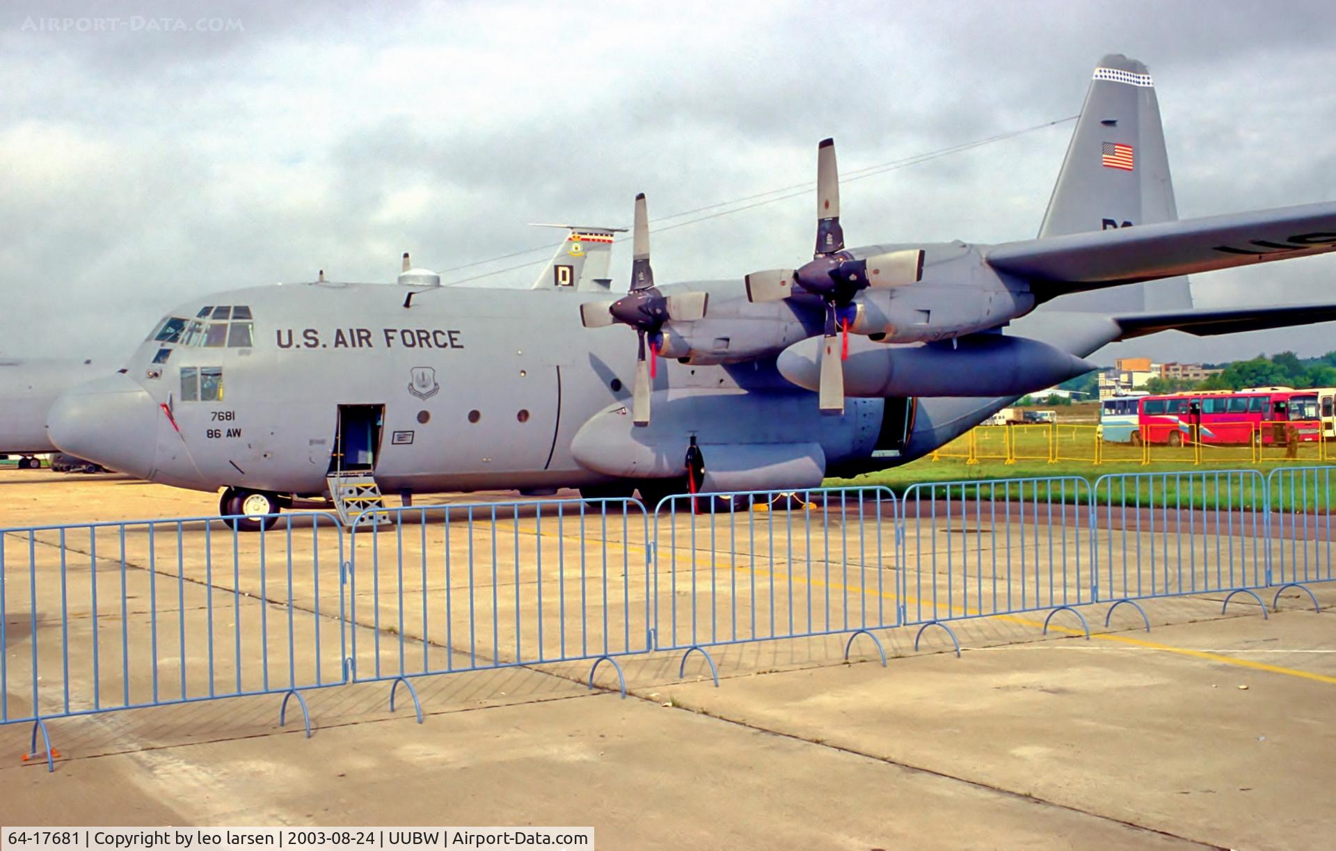 64-17681, 1964 Lockheed C-130E Hercules C/N 382-4069, Zhukovsky Moscow 24.8.03