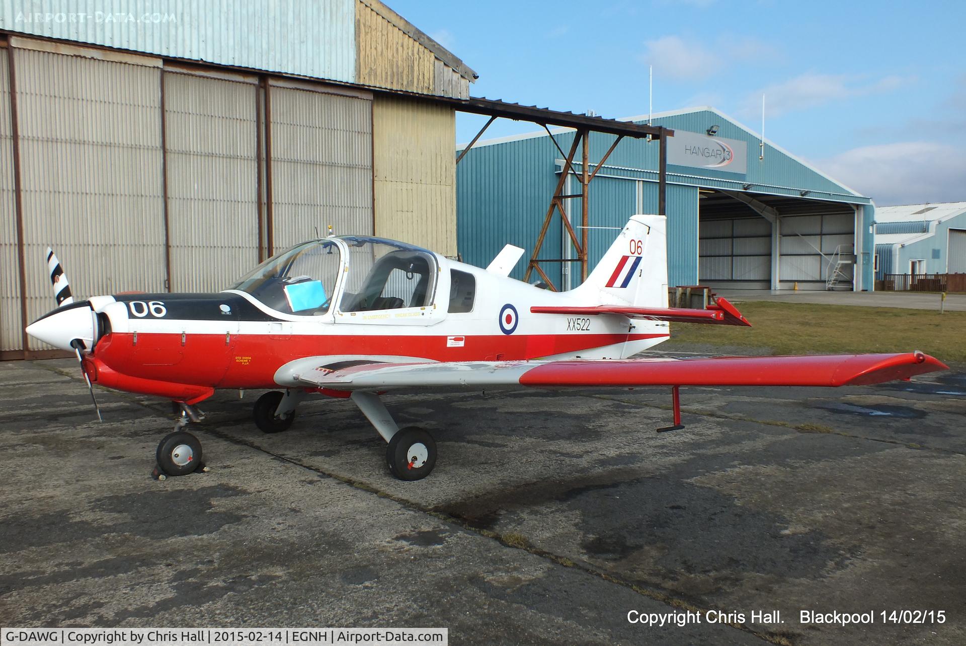 G-DAWG, 1973 Scottish Aviation Bulldog T.1 C/N BH120/208, Blackpool resident