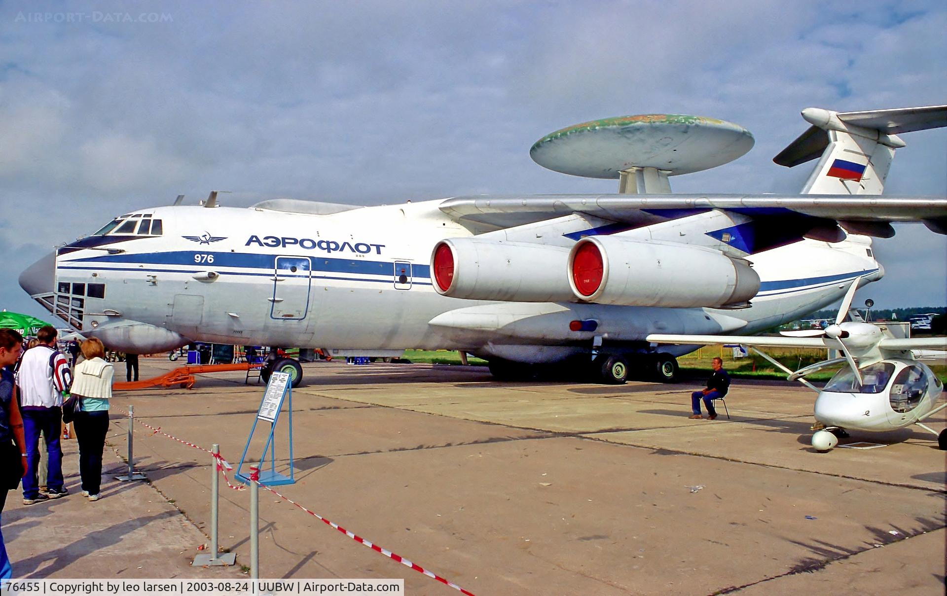 76455, 1989 Ilyushin IL-76/976 C/N 0073471125, Zhukovsky Moscow 24.8.03