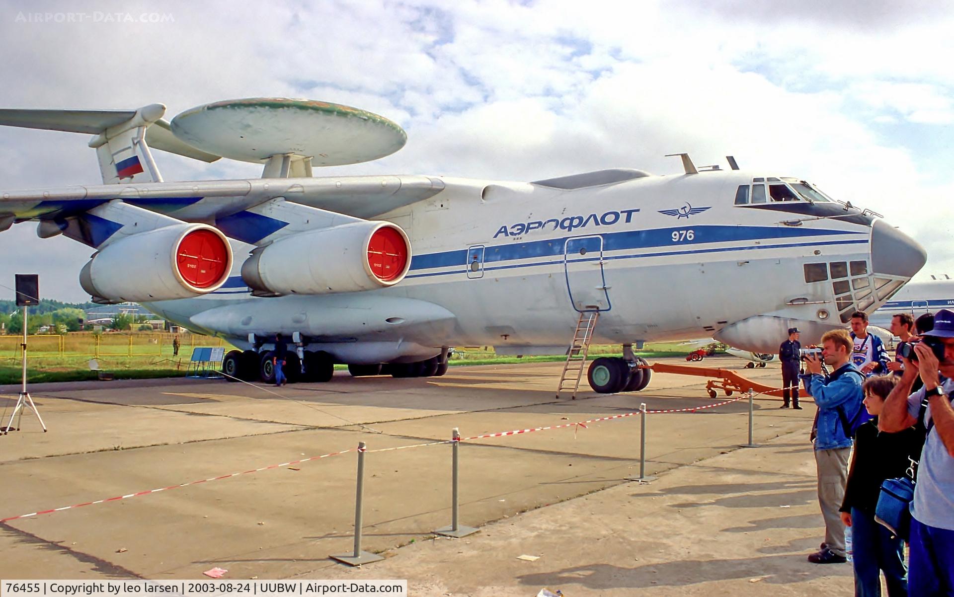 76455, 1989 Ilyushin IL-76/976 C/N 0073471125, Zhukovsky Moscow 24.8.03