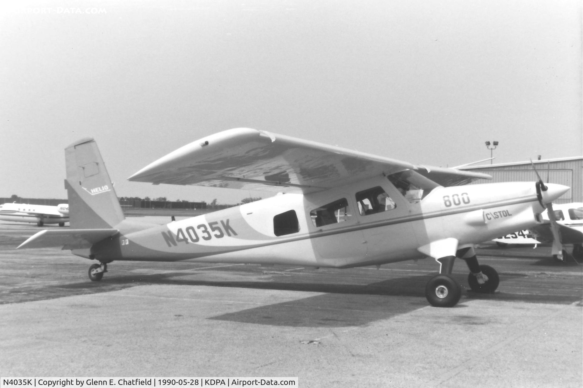N4035K, 1983 Helio H-800 Courier C/N H-6, Photographed for aircraft recognition training