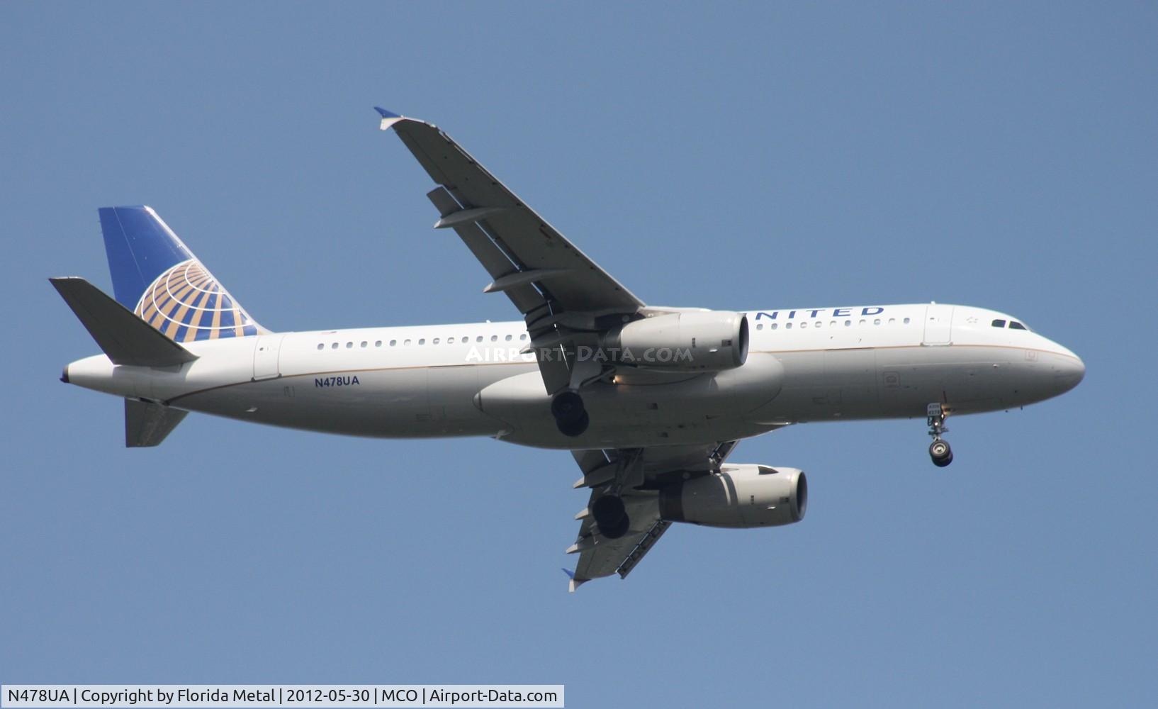 N478UA, 2001 Airbus A320-232 C/N 1533, United A320