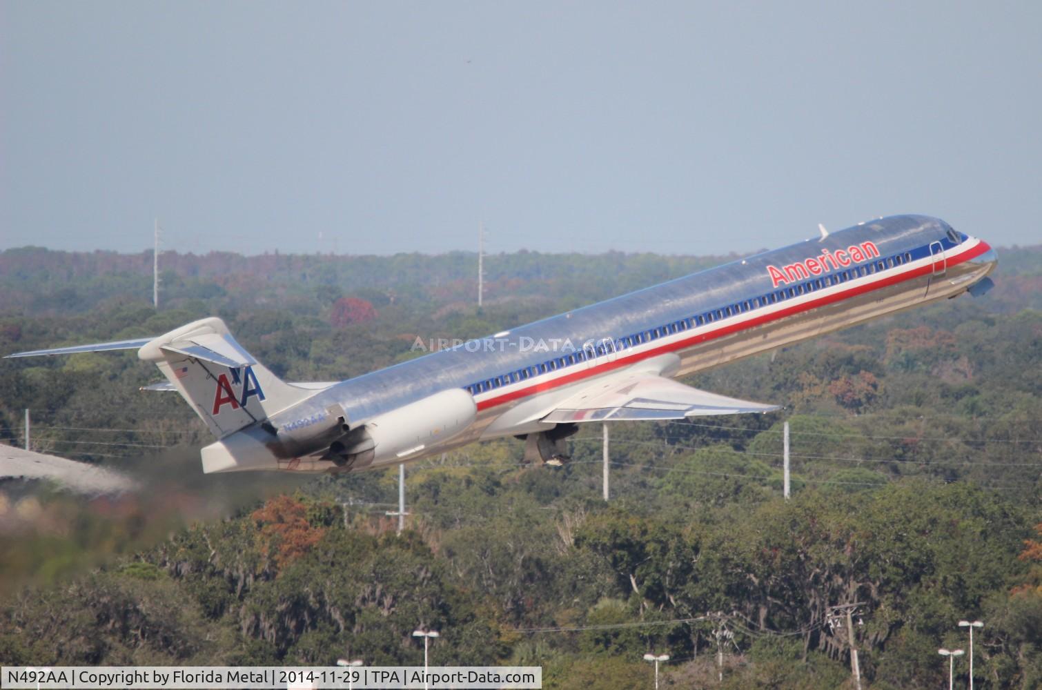N492AA, 1989 McDonnell Douglas MD-82 (DC-9-82) C/N 49730, American