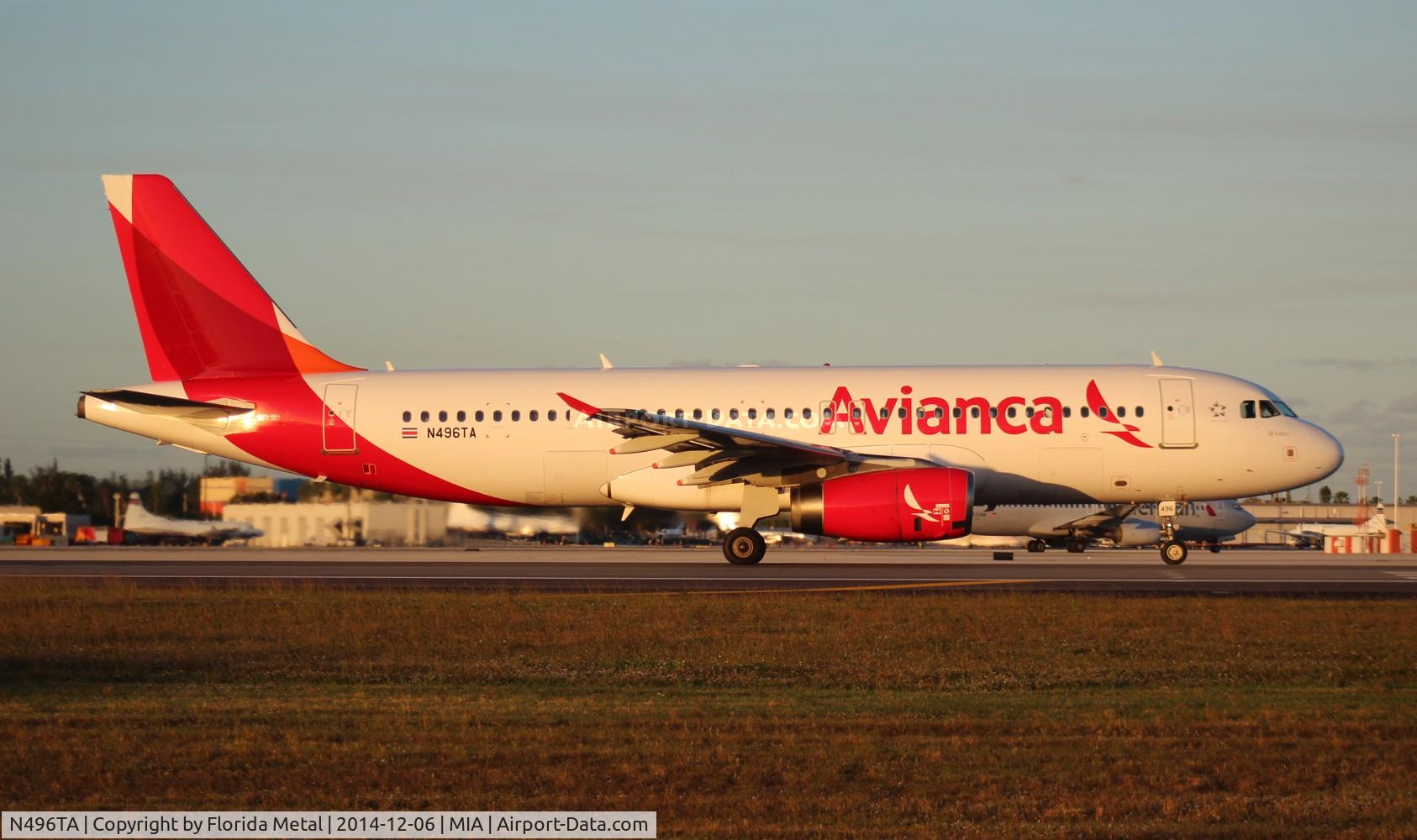N496TA, 2007 Airbus A320-233 C/N 3113, Avianca A320