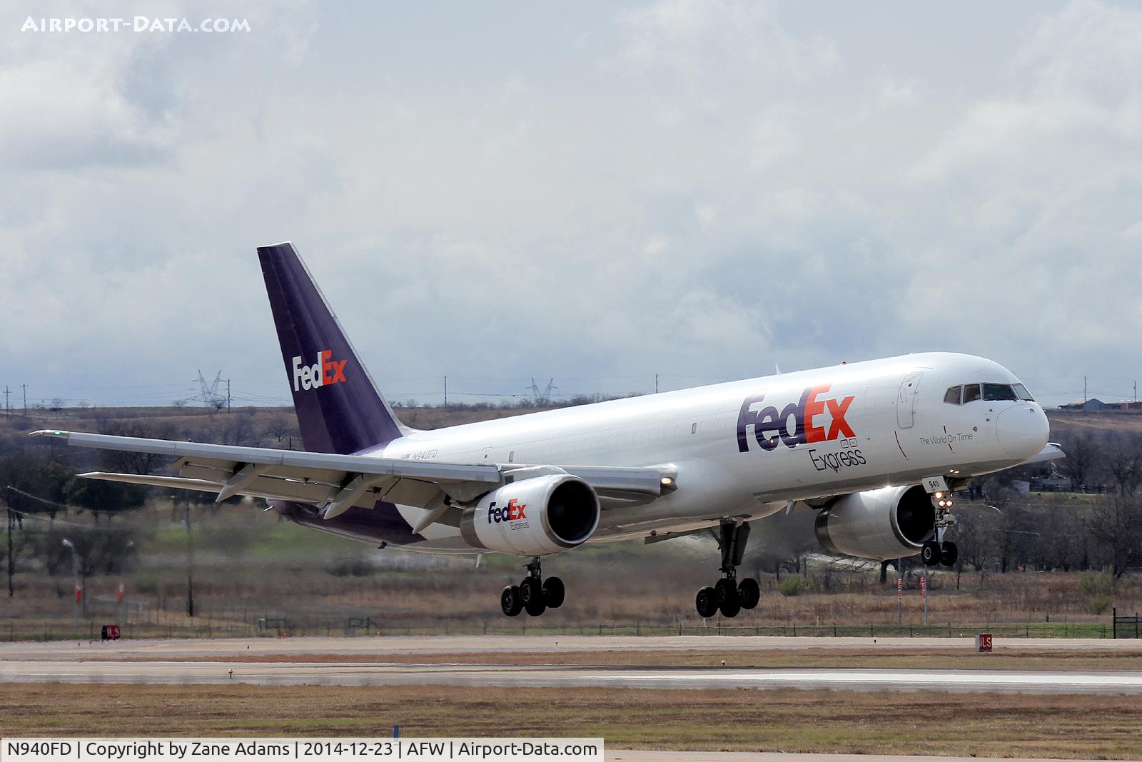 N940FD, 1990 Boeing 757-236/SF C/N 24772, Landing at Alliance Airport - Fort Worth, TX