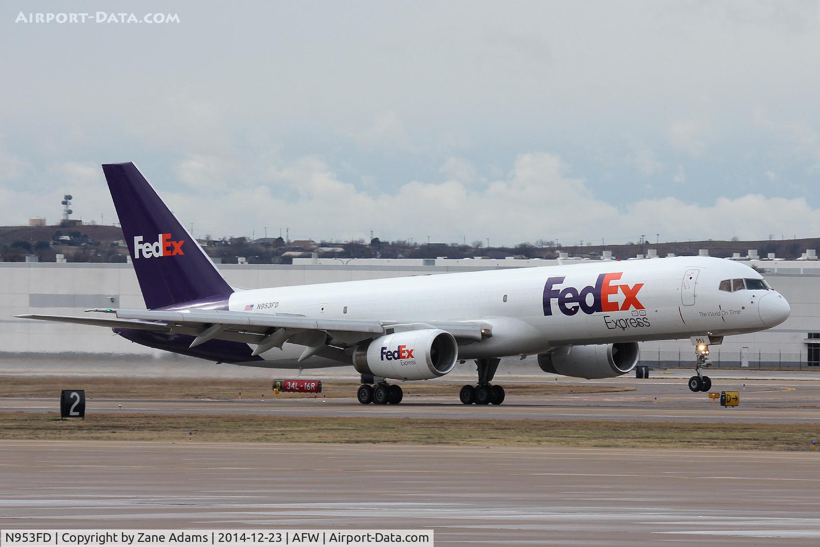 N953FD, 1997 Boeing 757-236 C/N 28667, Landing at Alliance Airport - Fort Worth, TX