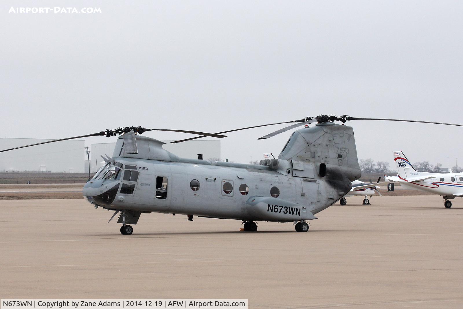 N673WN, Boeing Vertol CH-46E Sea Knight C/N 2572, US State Department registered Sea Knight at Alliance Airport - Fort Worth, TX