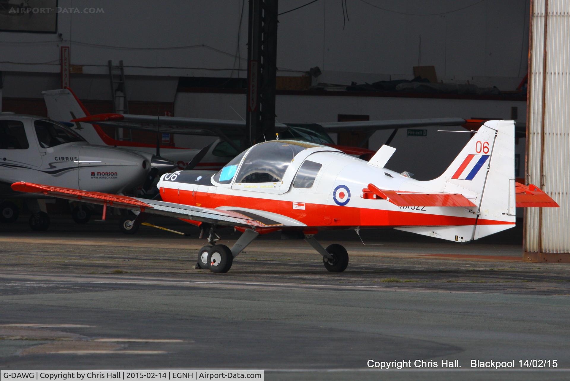 G-DAWG, 1973 Scottish Aviation Bulldog T.1 C/N BH120/208, Blackpool resident