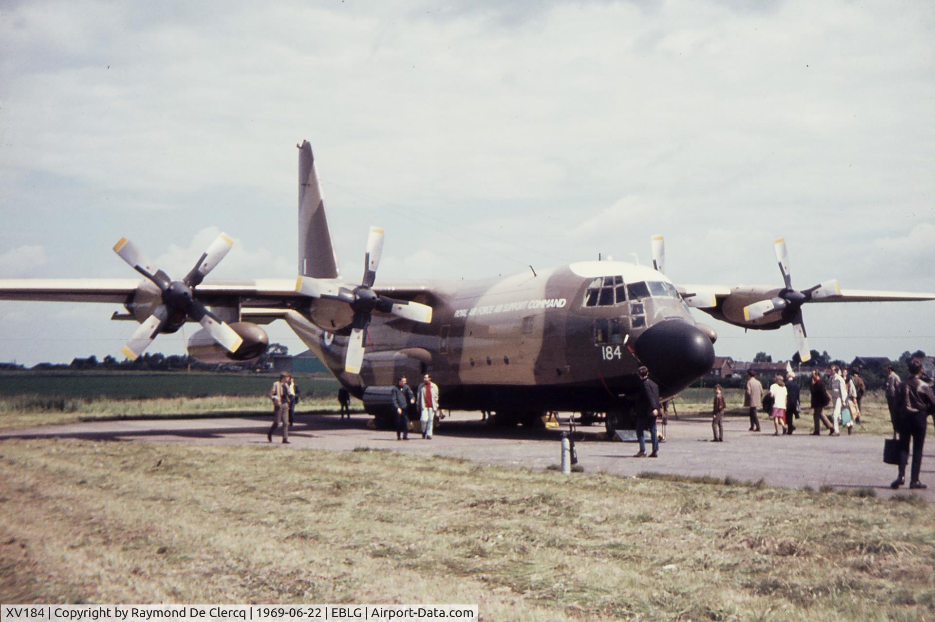 XV184, Lockheed C-130K Hercules C.1 C/N 382-4201, BAF Liège airshow 1969.