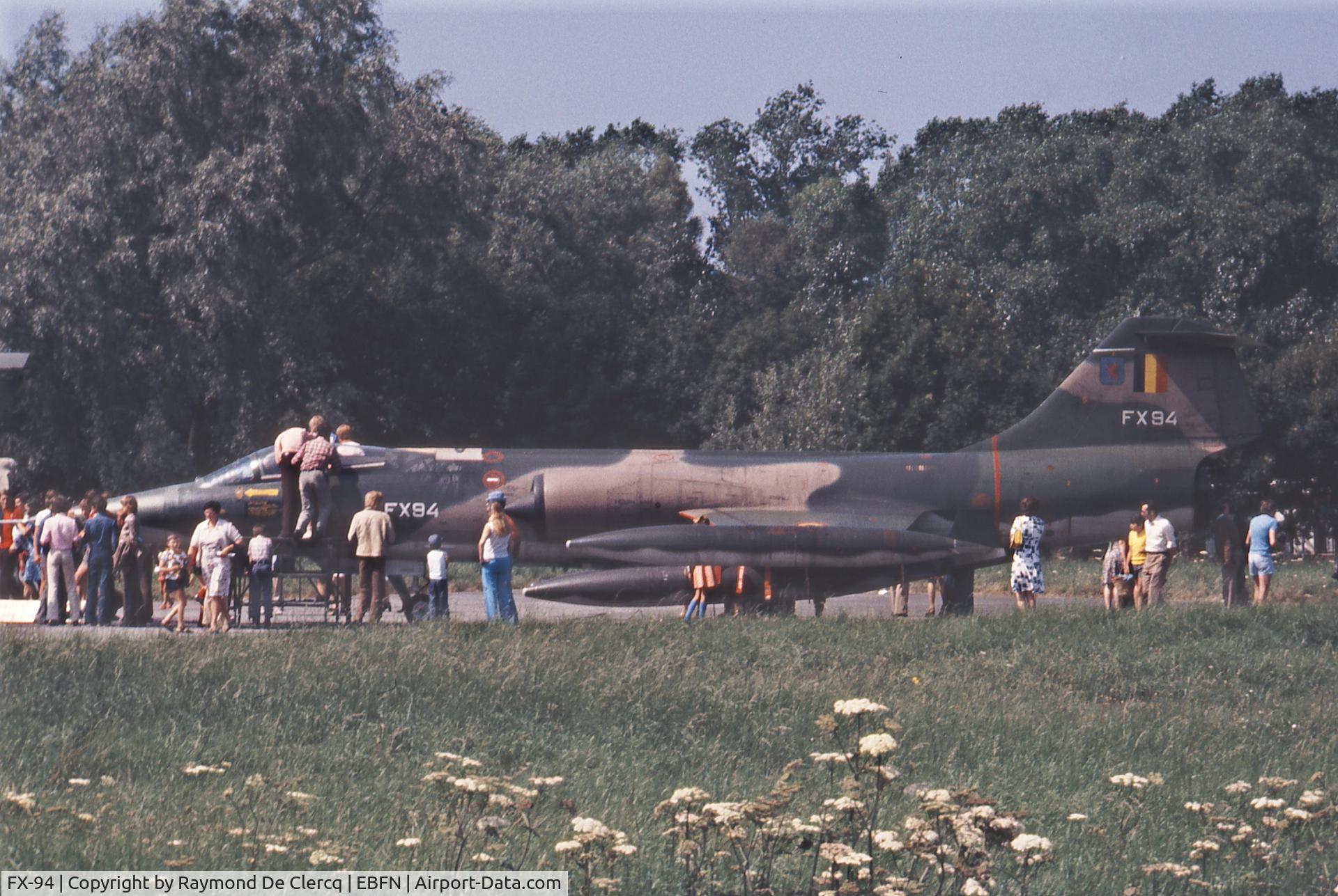 FX-94, Lockheed F-104G Starfighter C/N 683-9164, Static display on an open day at koksijde around 1975.
