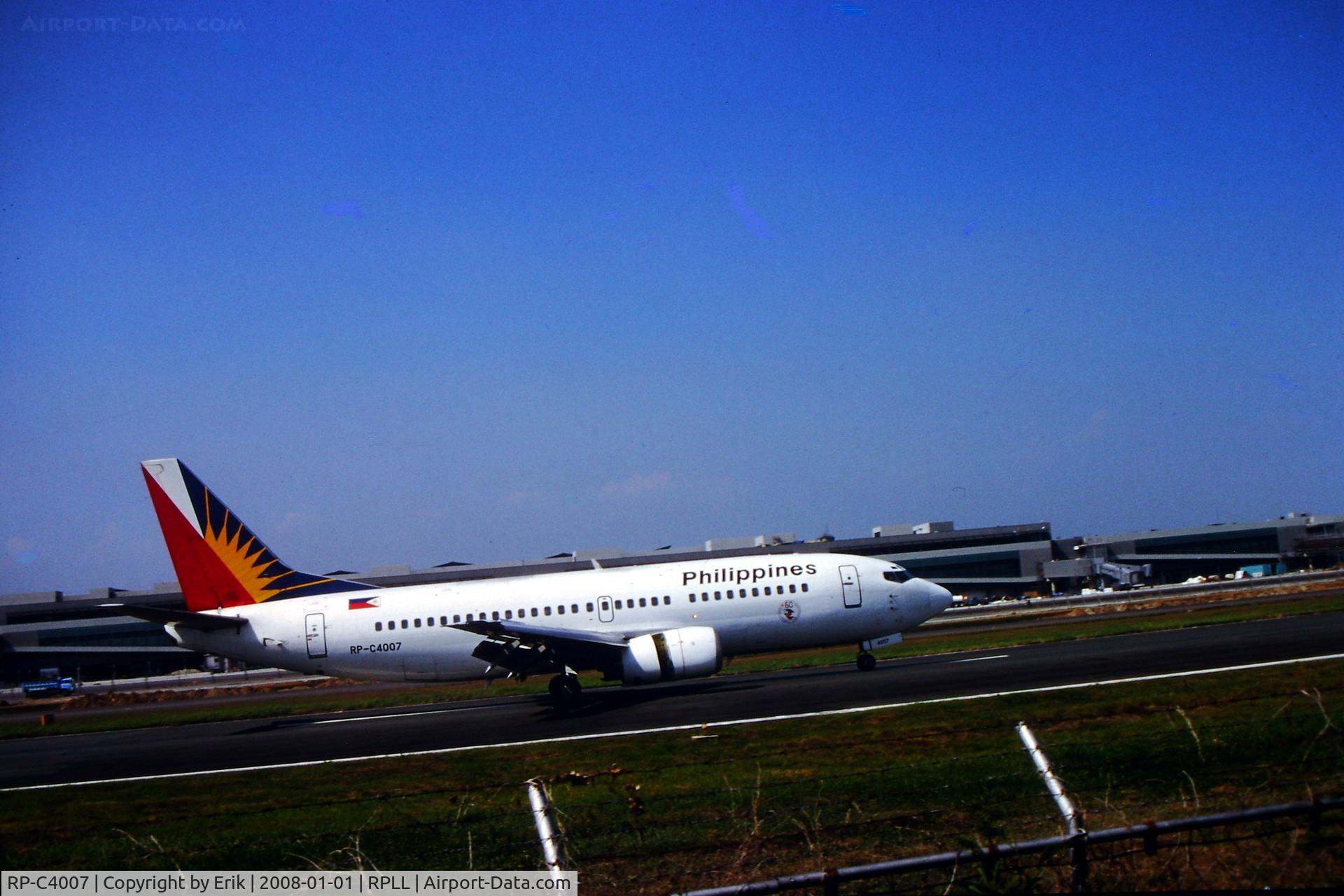 RP-C4007, 1993 Boeing 737-3Y0 C/N 25996, RP-C4007 in MNL, JUN02
