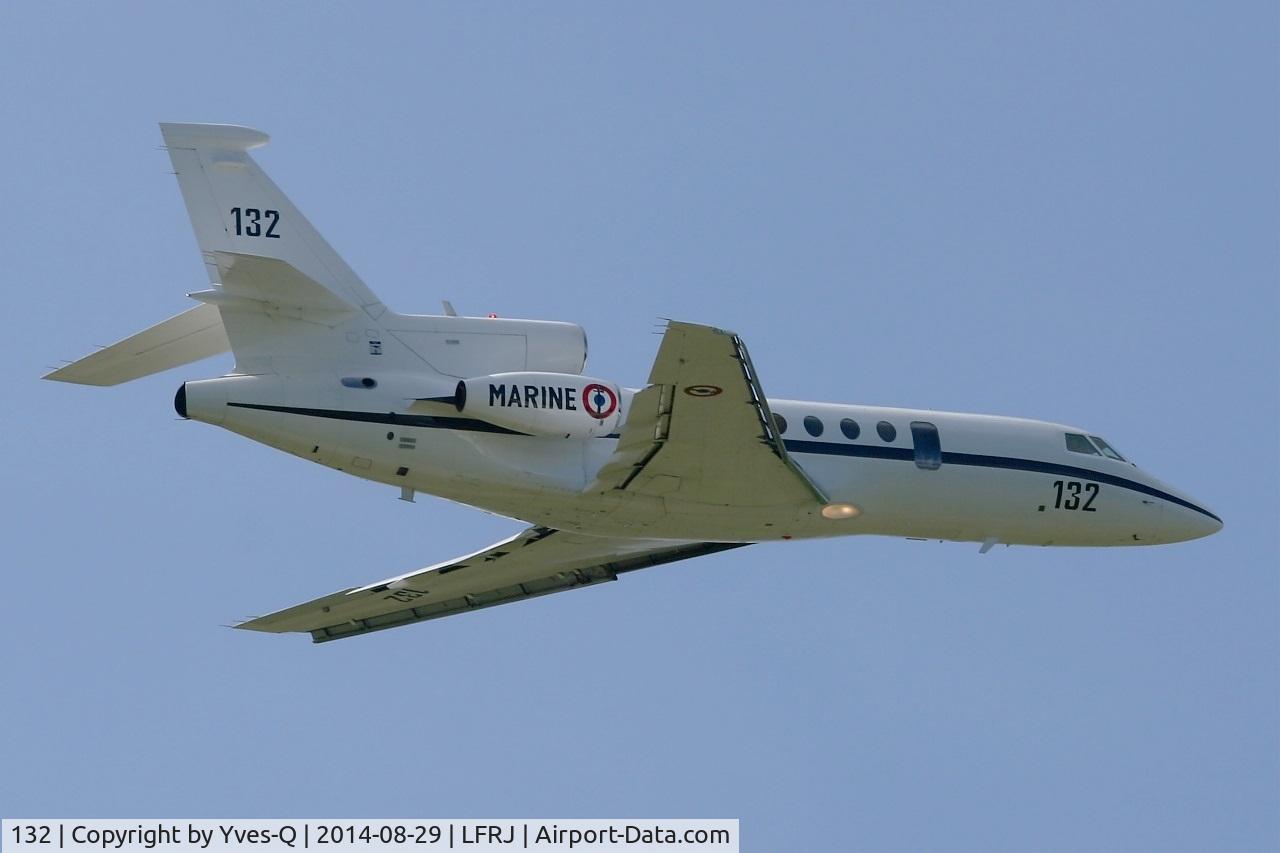 132, 1983 Dassault Falcon 50 Surmar C/N 132, French naval aviation Dassault Falcon 50 SurMar, Take off rwy 26, Landivisiau naval air base (LFRJ)
