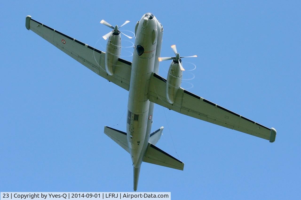 23, Dassault ATL-2 Atlantique 2 C/N 23, French naval aviation Dassault Atlantique 2 (ATL-2) , Take off rwy 26, Landivisiau naval air base (LFRJ)