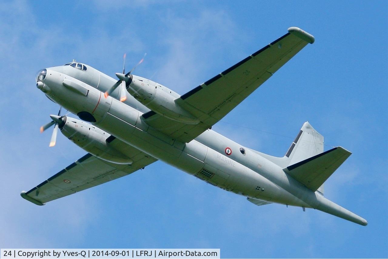 24, Dassault ATL-2 Atlantique 2 C/N 24, French naval aviation Dassault Atlantique 2 (ATL-2) , Take off rwy 26, Landivisiau naval air base (LFRJ)