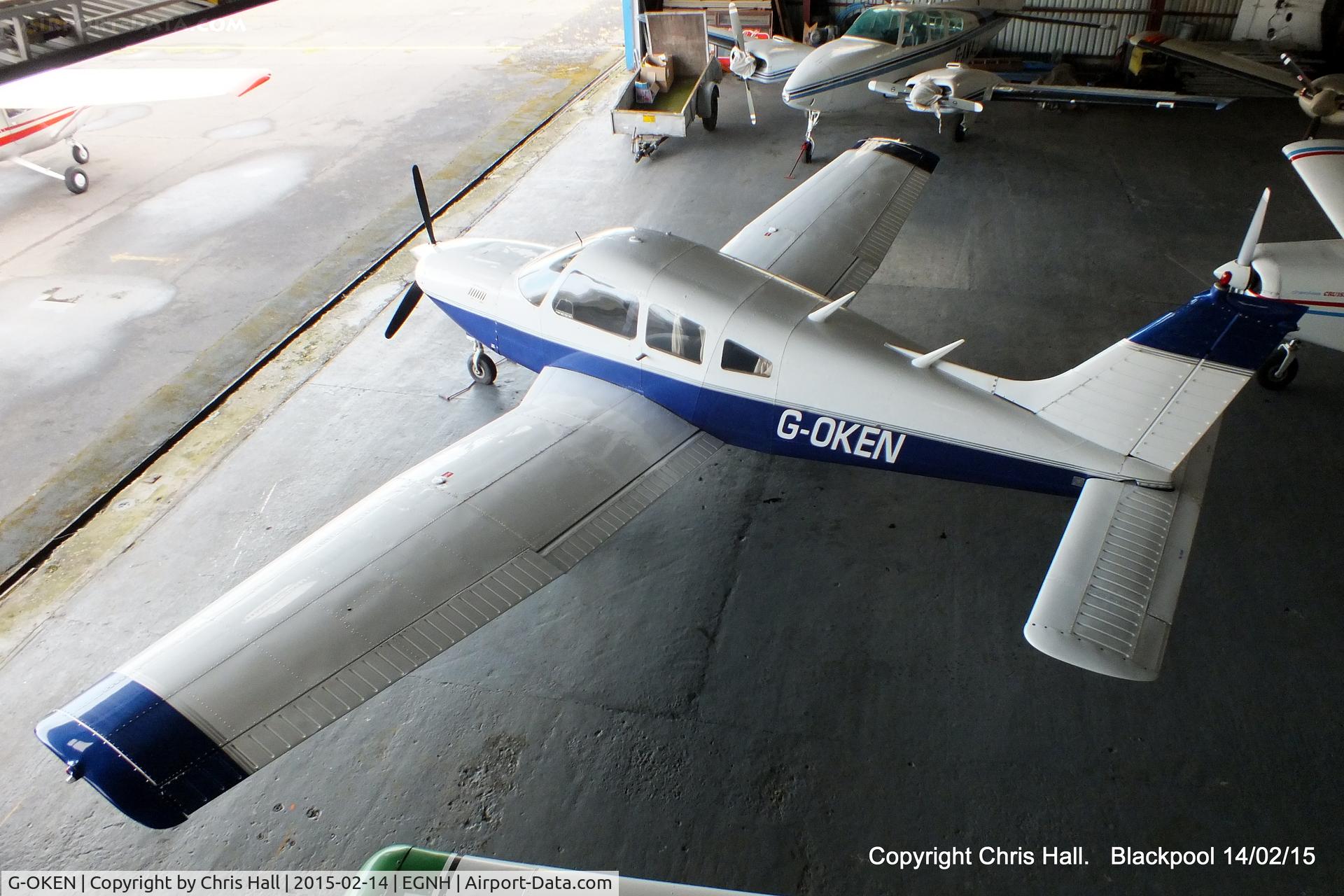 G-OKEN, 1977 Piper PA-28R-201T Cherokee Arrow III C/N 28R-7703390, privately owned