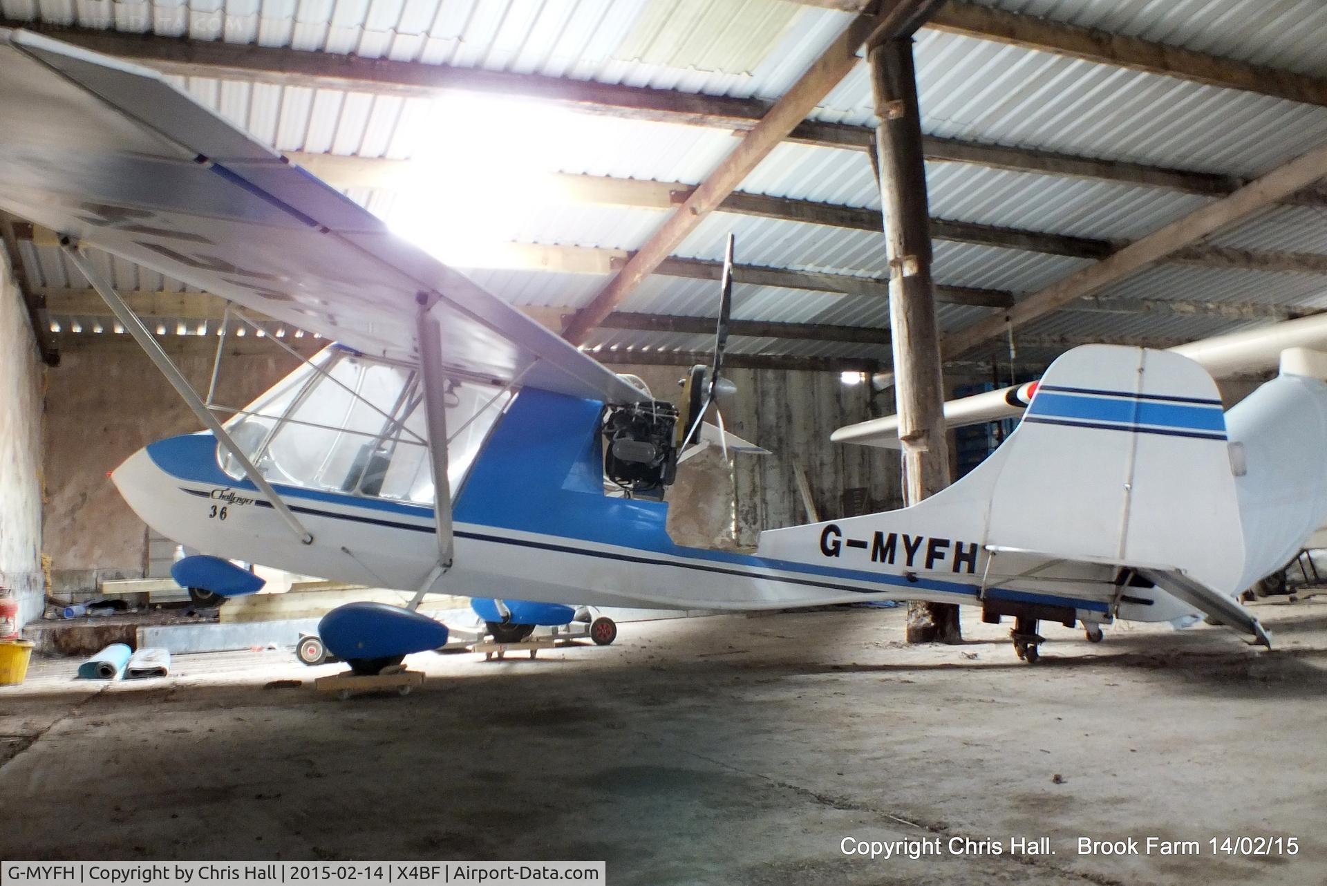 G-MYFH, 1993 Quad City Challenger II UK C/N PFA 177-12282, At Brook Farm airstrip, Pilling